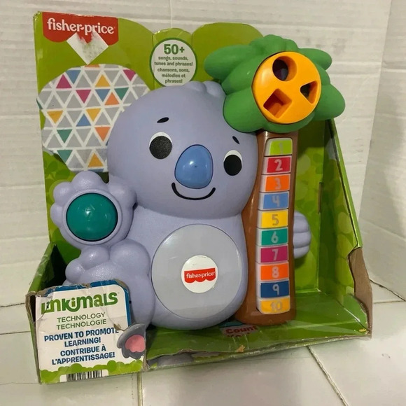 Fisher Price Counting Koala Educational Set Childrens Toy - Box Damaged, Toy New - Picture 1 of 4